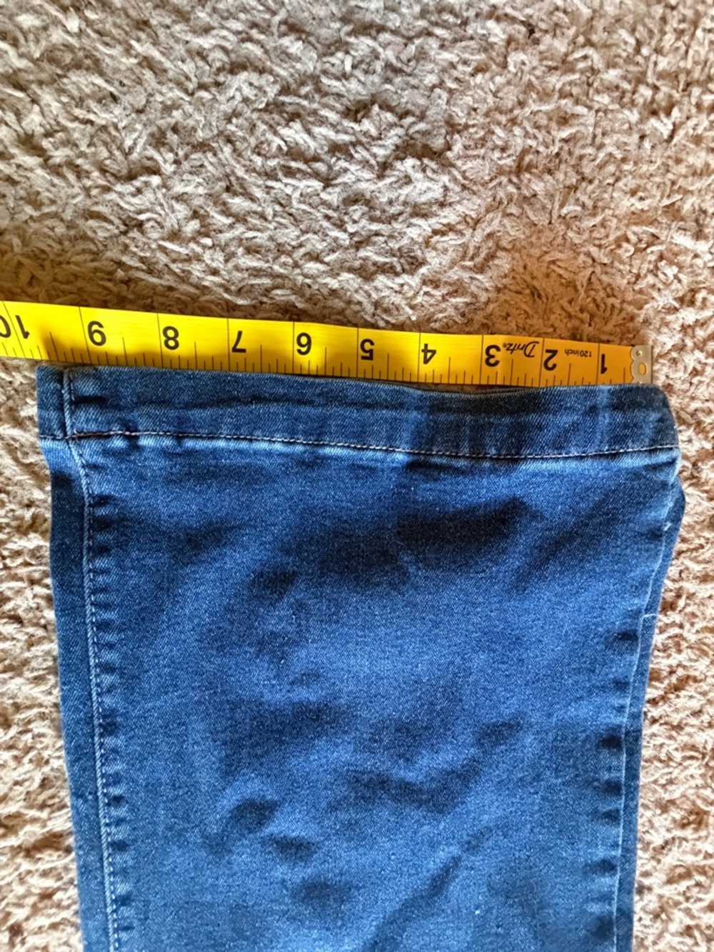 Copper Flash Rhinestone Front Square Pocket Wide-Leg Jeans - Picture 10 of 10